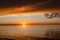 Golden Sunset on Buffalo Lake, Alberta