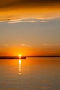 Golden Sunset on Buffalo Lake, Alberta