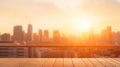 Golden Sunset Glow: Rooftop Escape in the Summer Sky