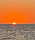 Golden sunset Naples Florida Gulf of Mexico Royalty Free Stock Photo