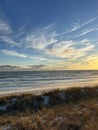 Golden sunset over the Gulf of Mexico in Miramar Beach Florida