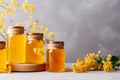 Golden Sweetness: Jars with Honey