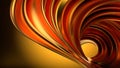 Golden swirling metal bends Abstract delicate and lively dynamic Elegant and Modern background material