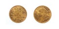 Golden Swiss Franc Helvetia