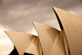 Golden sydney opera house Royalty Free Stock Photo