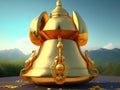 Golden Symphony: Adorn Your Space with the Evolved Big Golden Bell