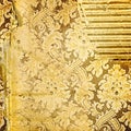 Golden tattered background