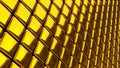 Golden technology background, 3d gold metallic cubes pattern Royalty Free Stock Photo