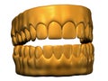 Golden teeth