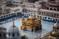 Beautiful golden temple situated in Amritsar, India