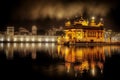 Beautiful golden temple situated in Amritsar, India