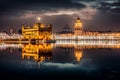 Beautiful golden temple situated in Amritsar, India