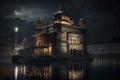 Beautiful golden temple situated in Amritsar, India