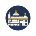 Golden Temple, Amritsar, India, Harmandir Sahib fully editable vector icons