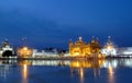 Golden Temple Amritsar, India at night Royalty Free Stock Photo