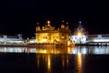 Golden Temple Amritsar, India at night Royalty Free Stock Photo