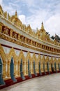 Golden temple detail in Sagaing, Myanmar Royalty Free Stock Photo