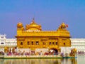 Golden Temple full view in Amritsar India, Amazing Sikh Gurudwara Golden Temple Royalty Free Stock Photo