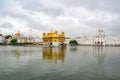 Golden Temple Harmandir Sahib in Amritsar, Punjab, India in a water pool Sarovar. It is very important place for sikhism