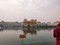 Golden temple of India in Amritsar city Royalty Free Stock Photo