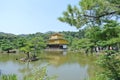 The Golden temple Kinkaku-ji in Japan in Kyoto. Royalty Free Stock Photo