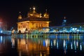 Golden Temple at night. Amritsar. India Royalty Free Stock Photo