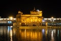 Golden Temple at night in Amritsar, Punjab, India Royalty Free Stock Photo