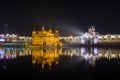 Golden Temple at night in Amritsar, Punjab, India Royalty Free Stock Photo