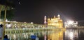 The Golden Temple in Punjab, India at midnight