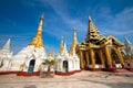 Golden temple of Shwedagon Pagoda, Yangon, Myanmar Royalty Free Stock Photo