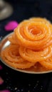 Golden temptation Iconic Jalebi, a delightful Indian sweet treat