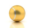 Golden Tennis Ball Royalty Free Stock Photo