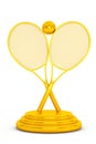 Golden Tennis Trophy Royalty Free Stock Photo