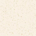 Golden terrazzo flooring texture. Trendy vector seamless background pattern