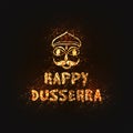 Golden Text and Ravana Face for Dussehra.