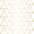 Golden texture. Seamless geometric pattern. Golden background. G Royalty Free Stock Photo