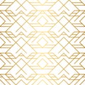 Golden texture. Seamless geometric pattern. Golden background. V Royalty Free Stock Photo