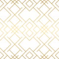 Golden texture. Seamless geometric pattern. Golden background.
