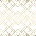 Golden texture. Seamless geometric pattern. Golden background.