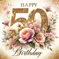 Golden 50th Birthday Celebration