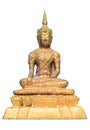 Golden Thai Buddha isolated Royalty Free Stock Photo