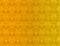 Golden Thai vintage seamless pattern vector abstract background