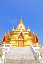 Golden thai pagoda Royalty Free Stock Photo
