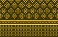 golden thai silk pattern. luxury pattern. luxury texture. fabric pattern Royalty Free Stock Photo