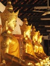 golden thai style budha and temple