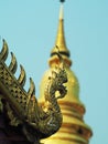 golden thai style budha and temple