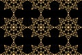 Golden thai style pattern Royalty Free Stock Photo