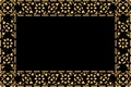 Golden thai style pattern traditional art Royalty Free Stock Photo