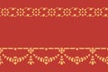 Golden thai style pattern traditional art Royalty Free Stock Photo