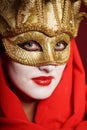 Golden theater mask